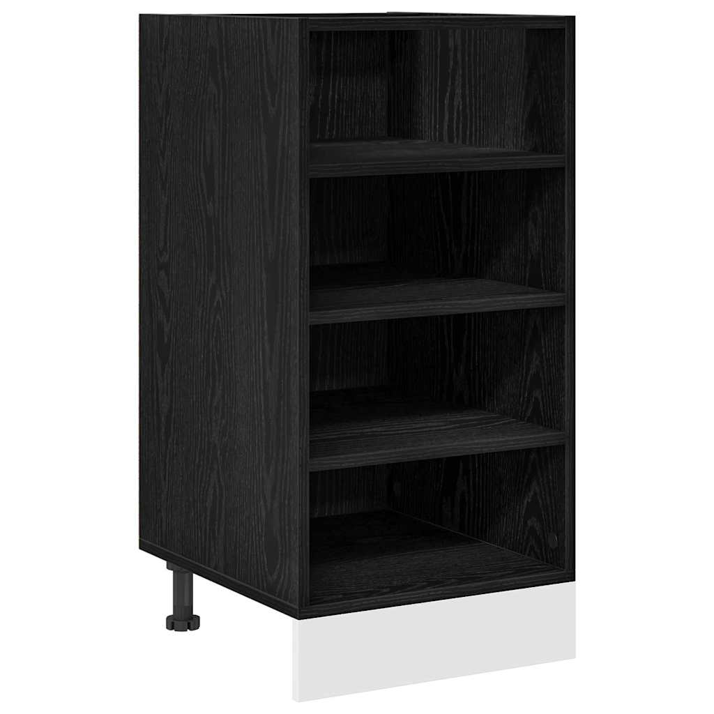 Kitchen Base Cabinet Riga Black oak 40 x 44.5 x 81.5 cm