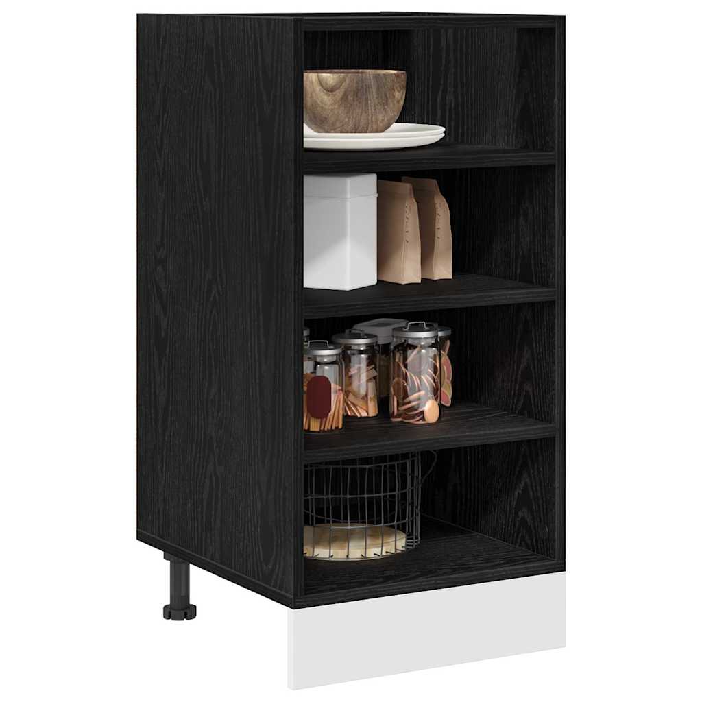 Kitchen Base Cabinet Riga Black oak 40 x 44.5 x 81.5 cm