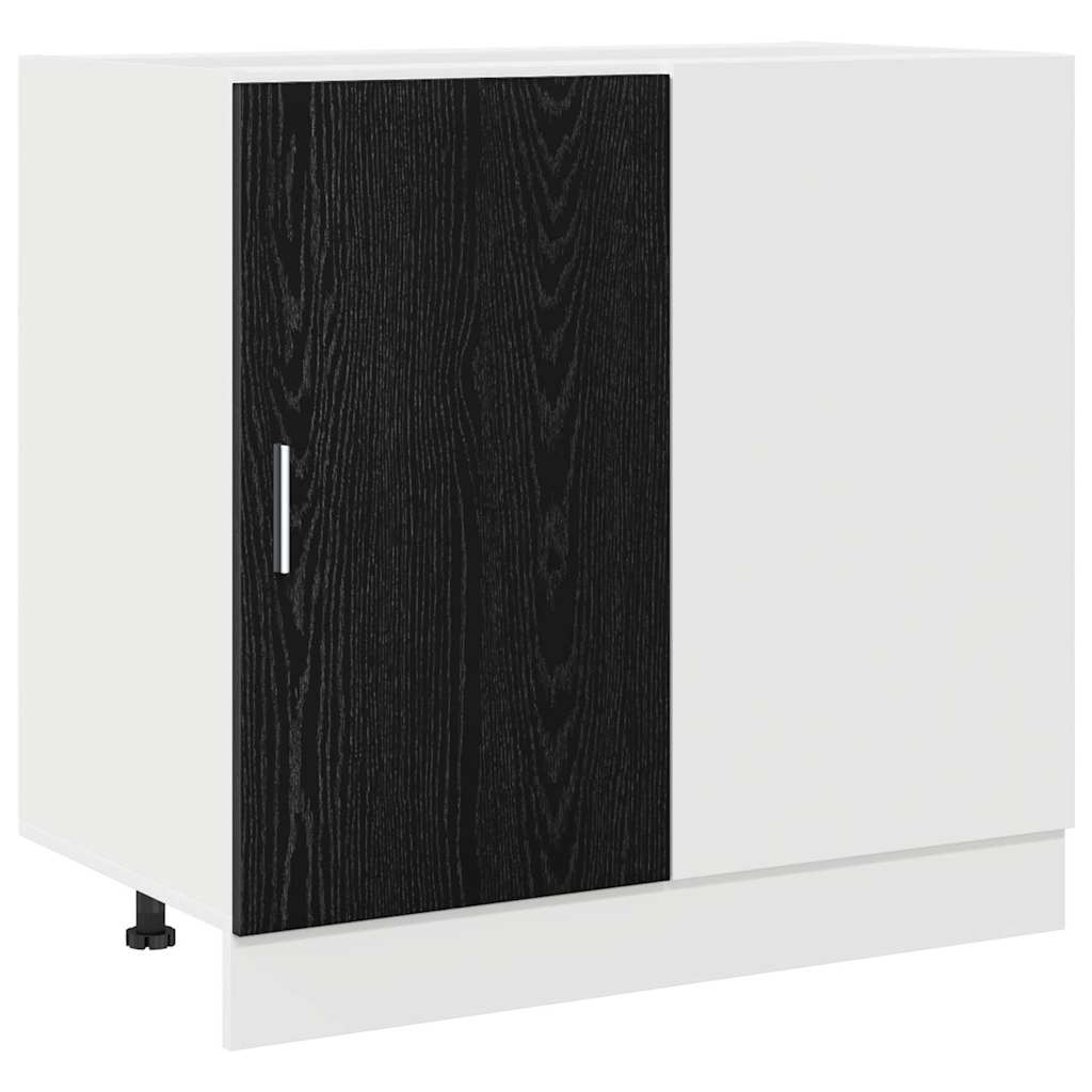 Kitchen Corner Base Cabinet Riga Black oak 86 x 46 x 81.5 cm