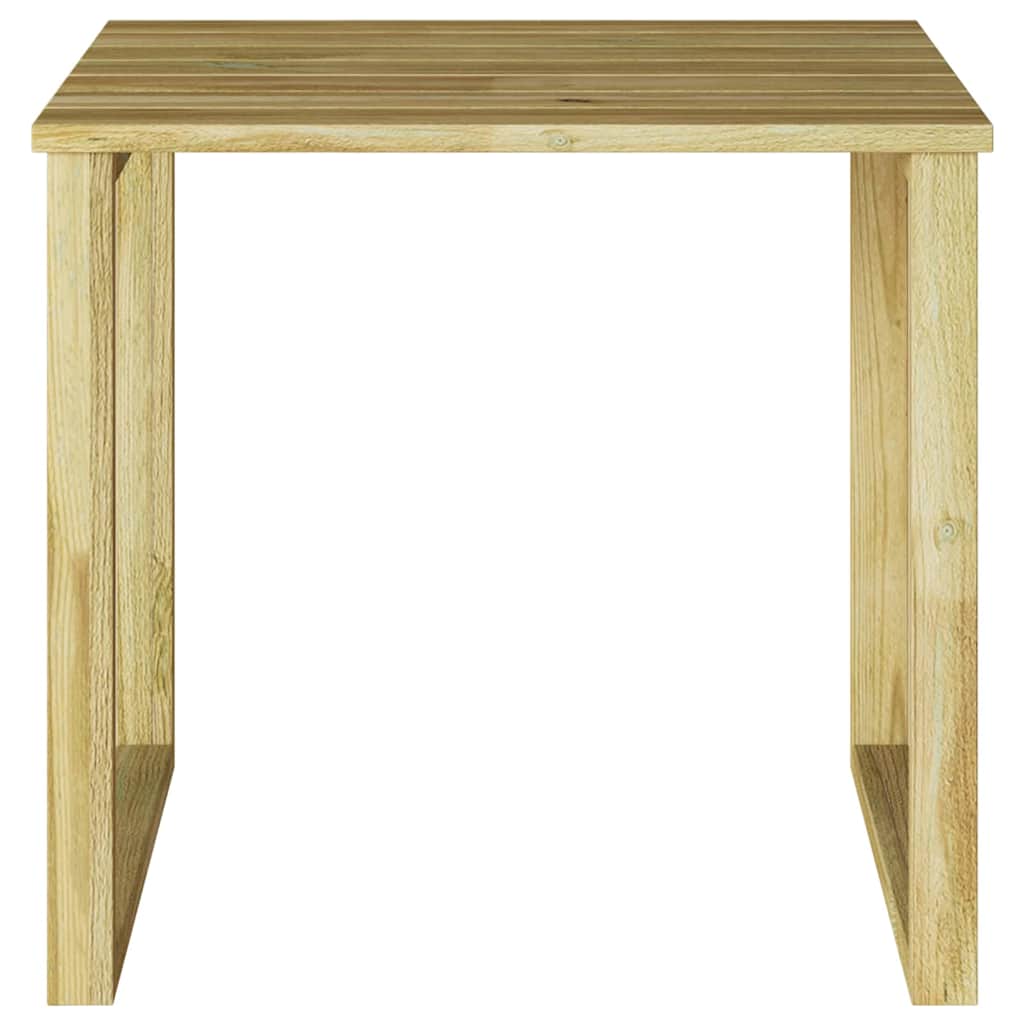 Sunbed Table Brown 50.5 x 50.5 x 46 cm Impregnated pine wood