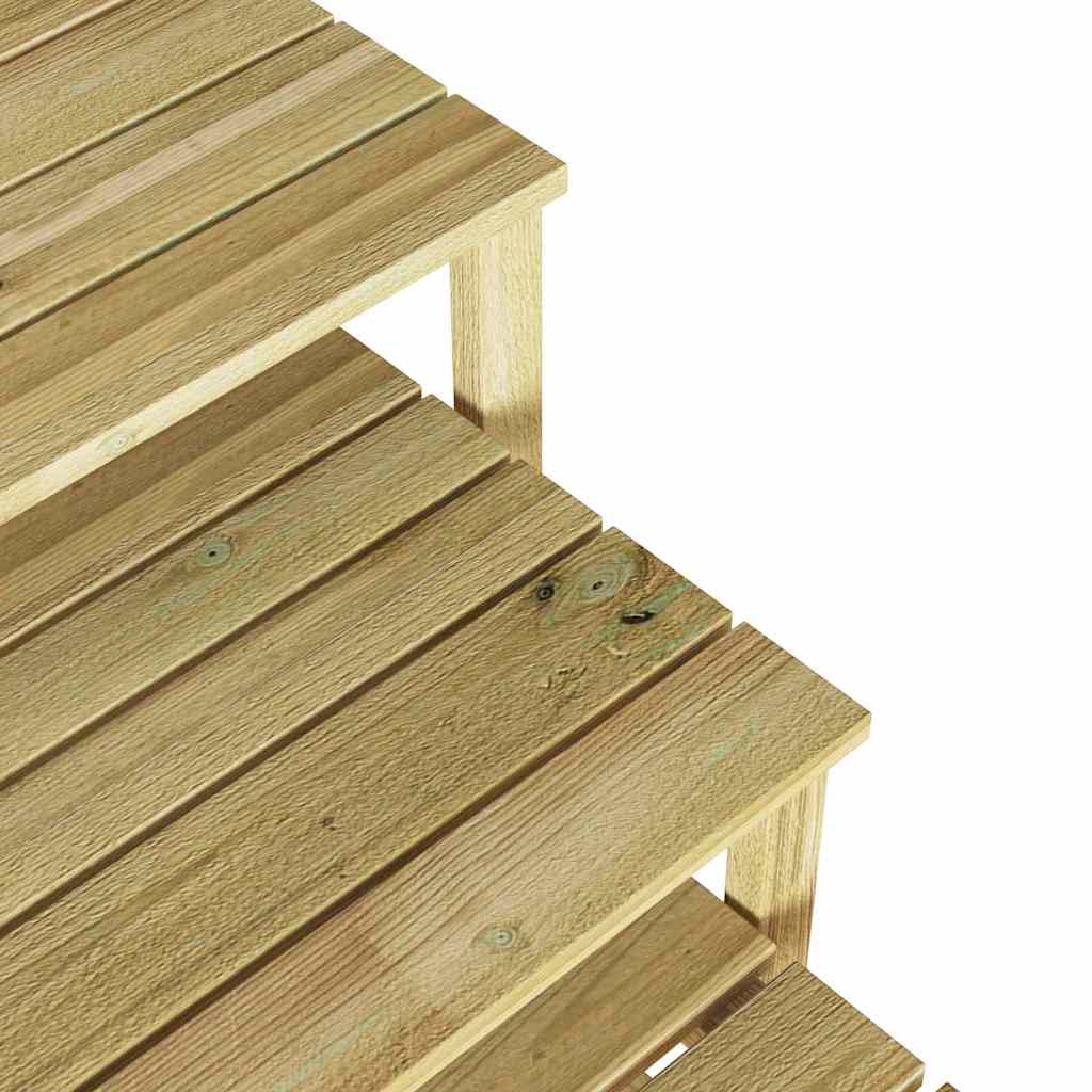 Sunbed Table 3 pcs Brown 50.5 x 50 x 46 cm