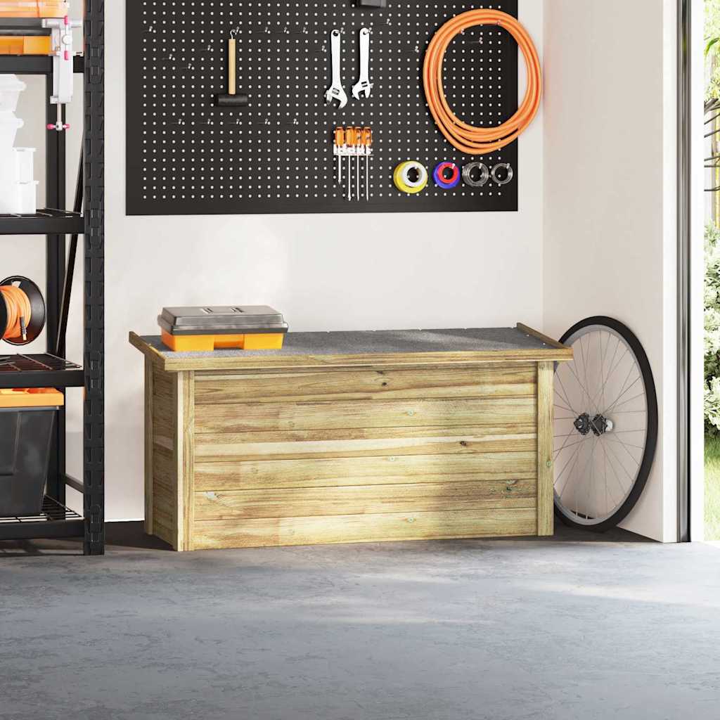 Storage Box Brown 119 x 44.5 x 58 cm Impregnated pine wood