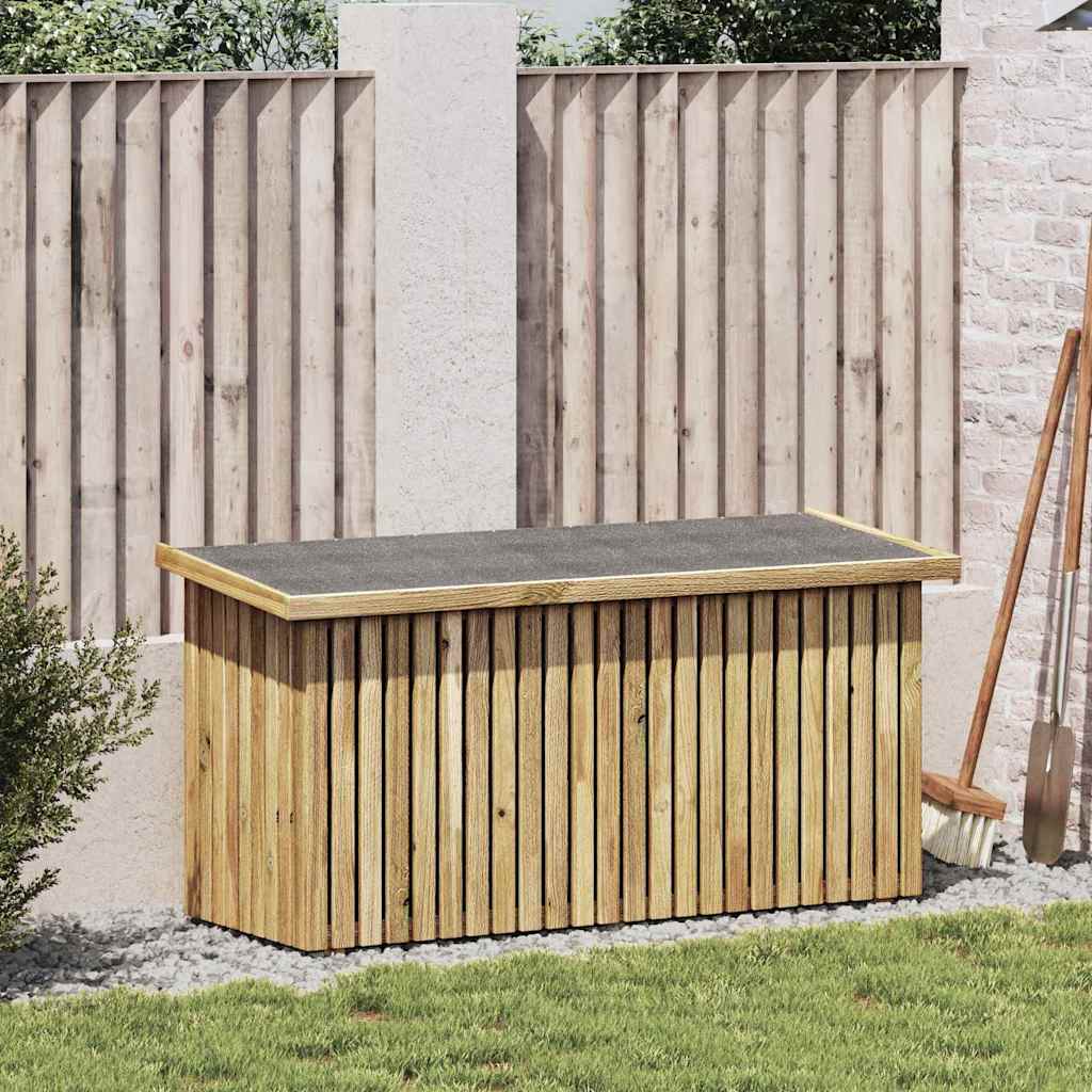 Garden Storage Box with Storage Brown 119 x 44 x 58.5 cm