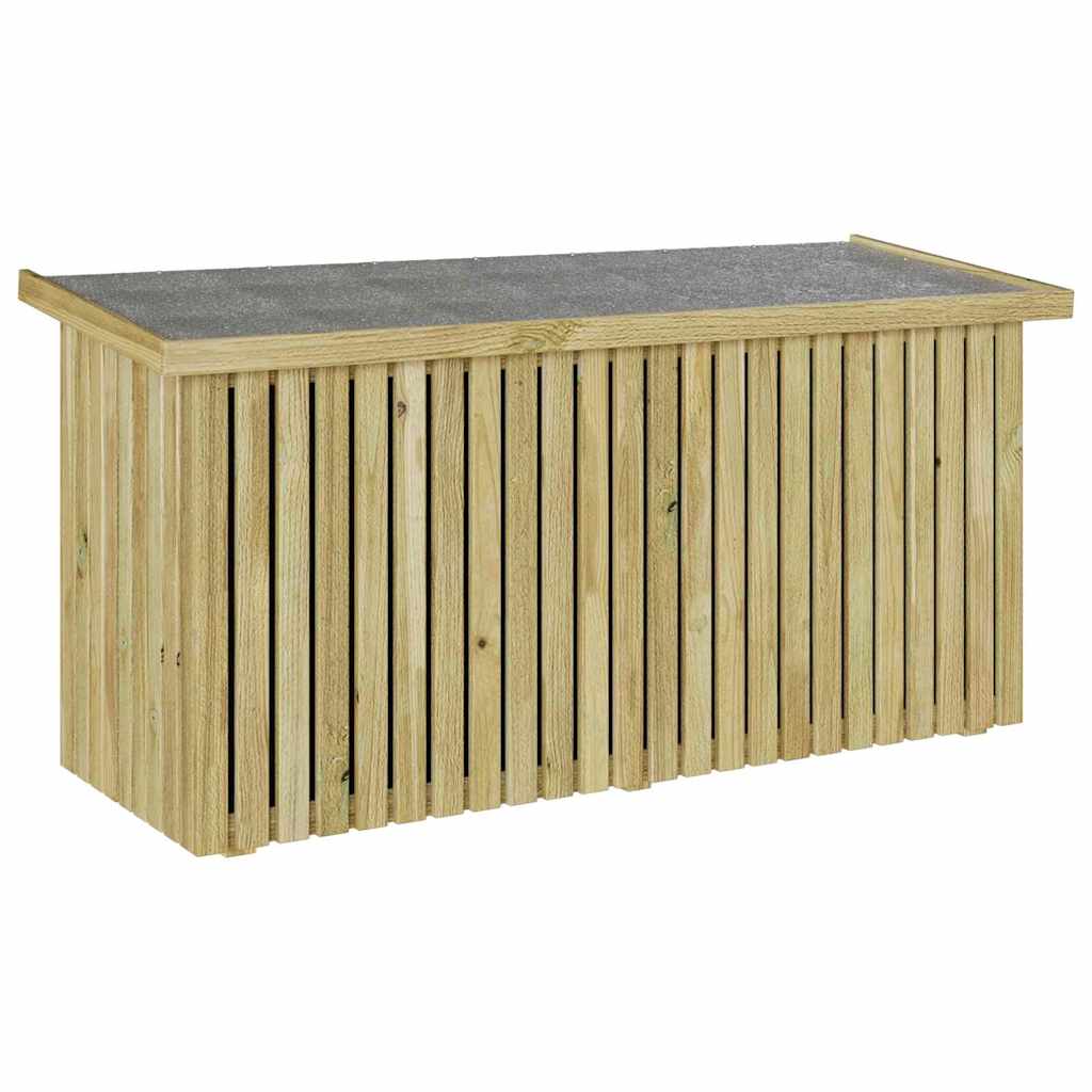 Garden Storage Box with Storage Brown 119 x 44 x 58.5 cm