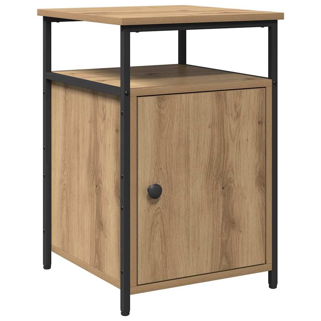 Bedside Cabinet Artisan oak Engineered Wood