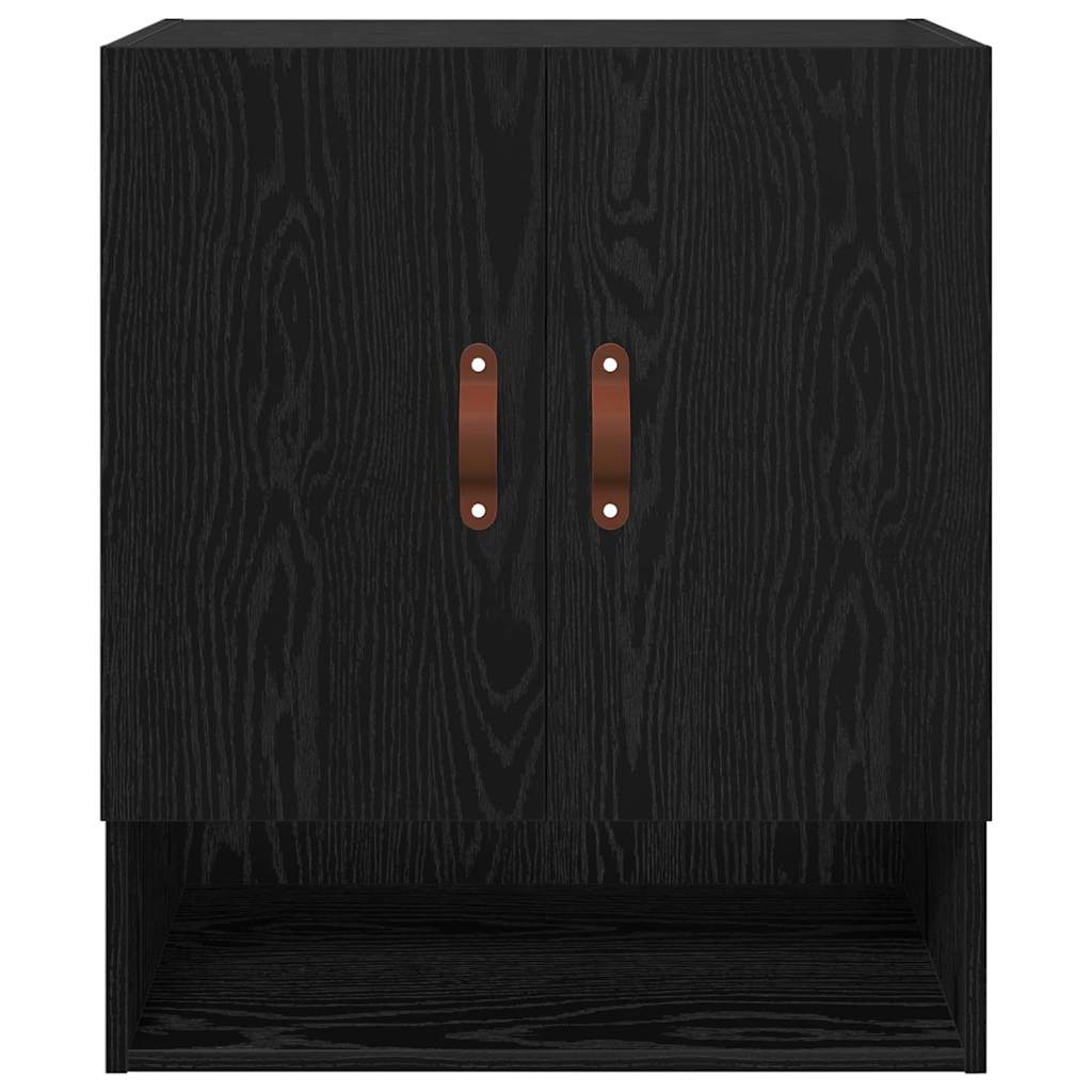 Wall Cabinet Black oak 60 x 31 x 70 cm Engineered wood