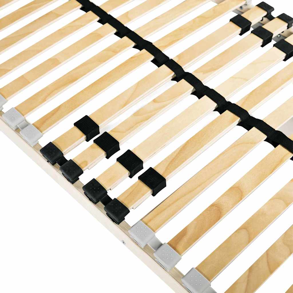 Slatted Bed Base Brown 90 x 190 cm Solid beech wood
