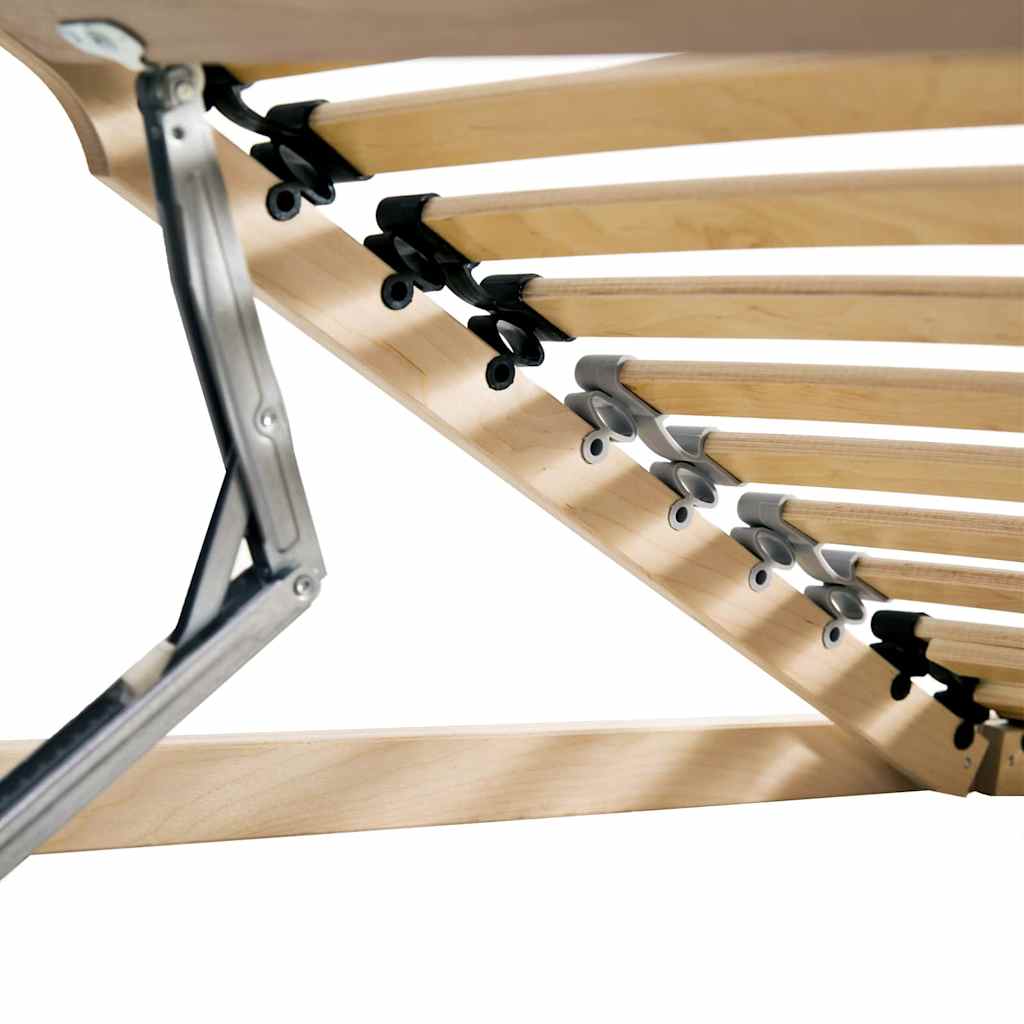 Slatted Bed Base Brown 140 x 190 cm Solid beech wood