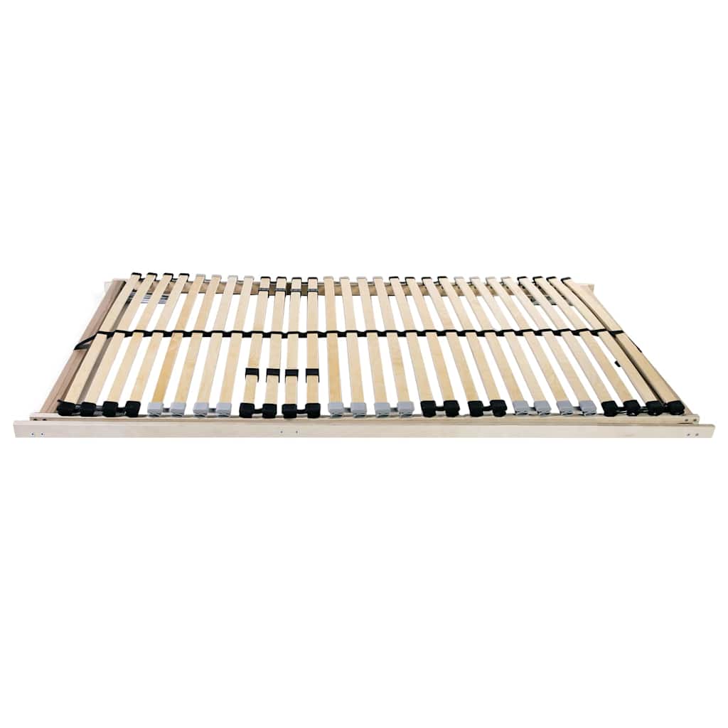Slatted Bed Base Brown 140 x 190 cm Solid beech wood