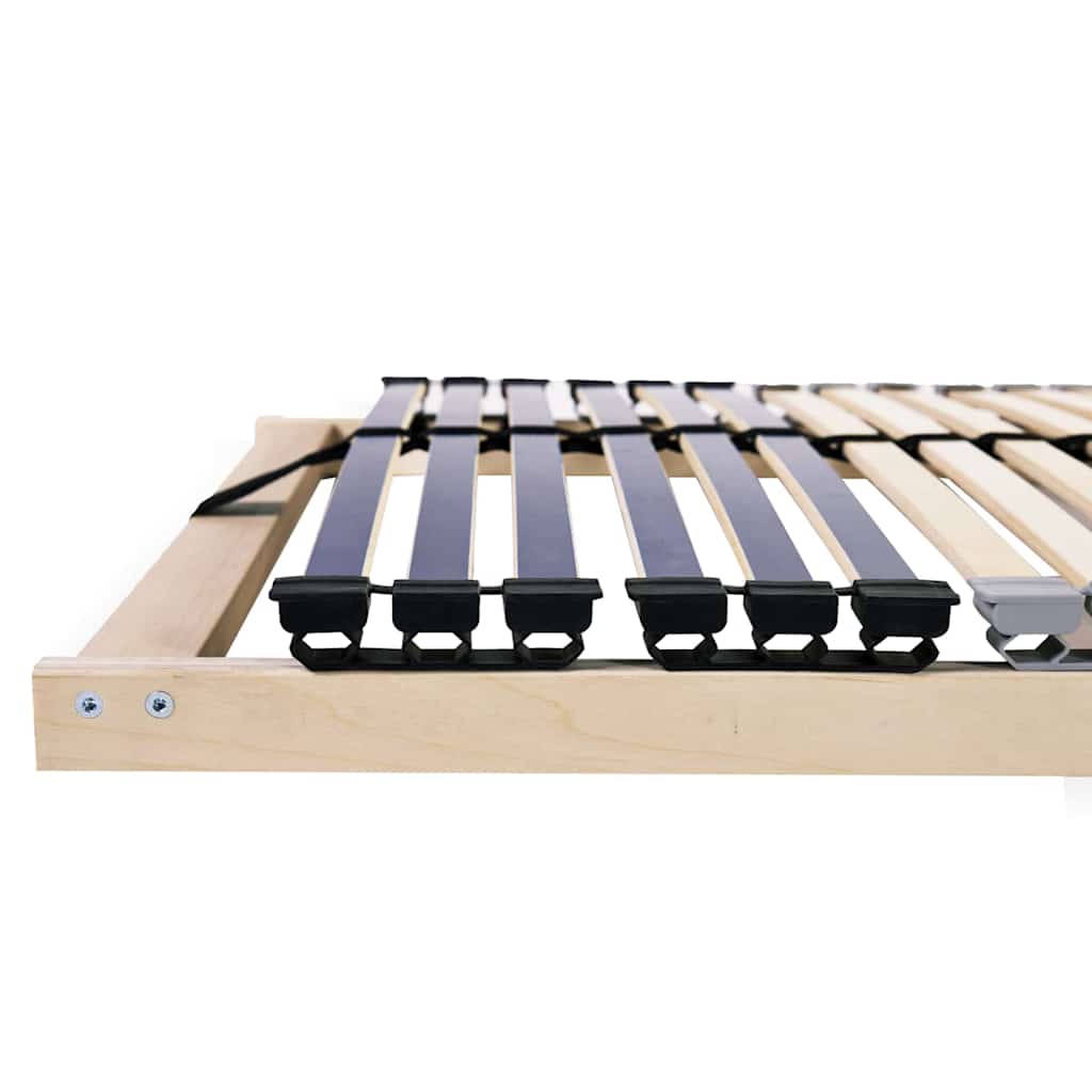 Slatted Bed Base Brown 120 x 190 cm Solid beech wood