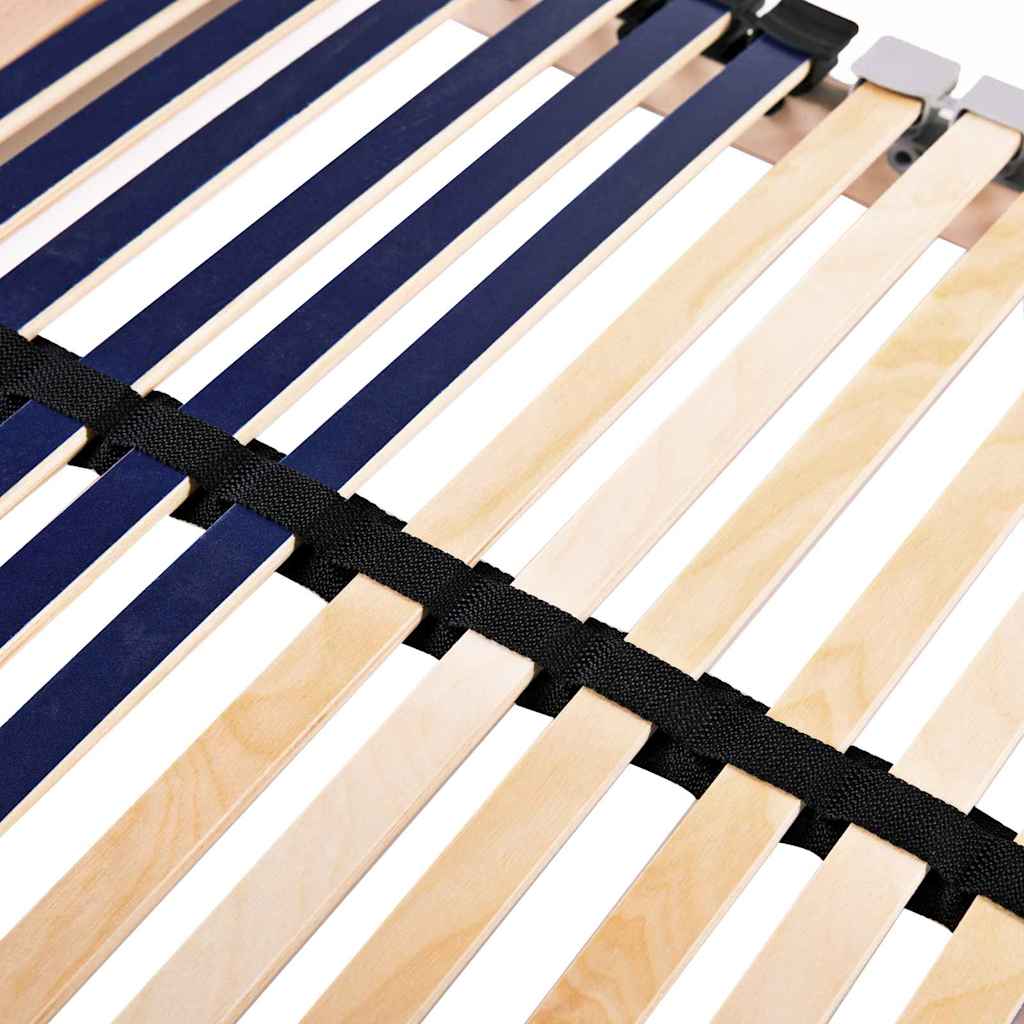 Slatted Bed Base Brown 120 x 190 cm Solid beech wood
