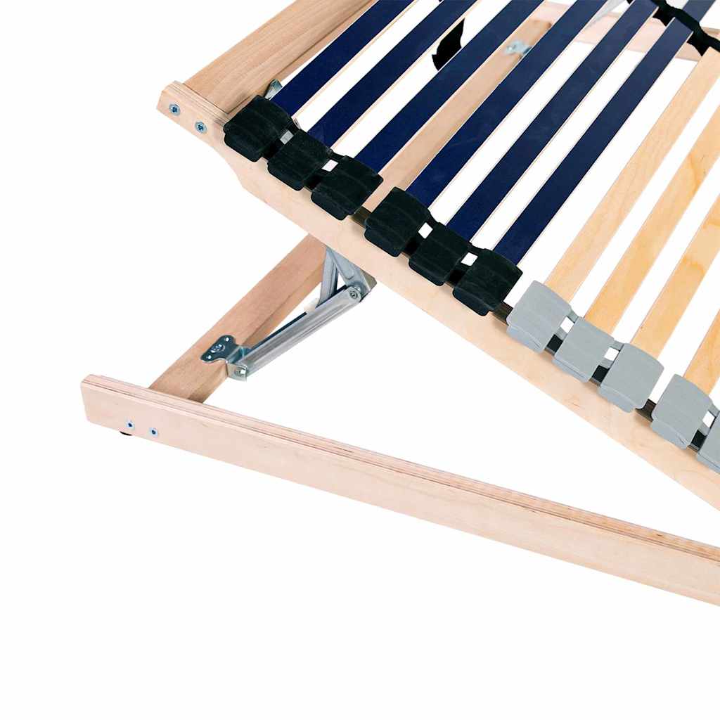 Slatted Bed Base Brown 90 x 190 cm Solid beech wood