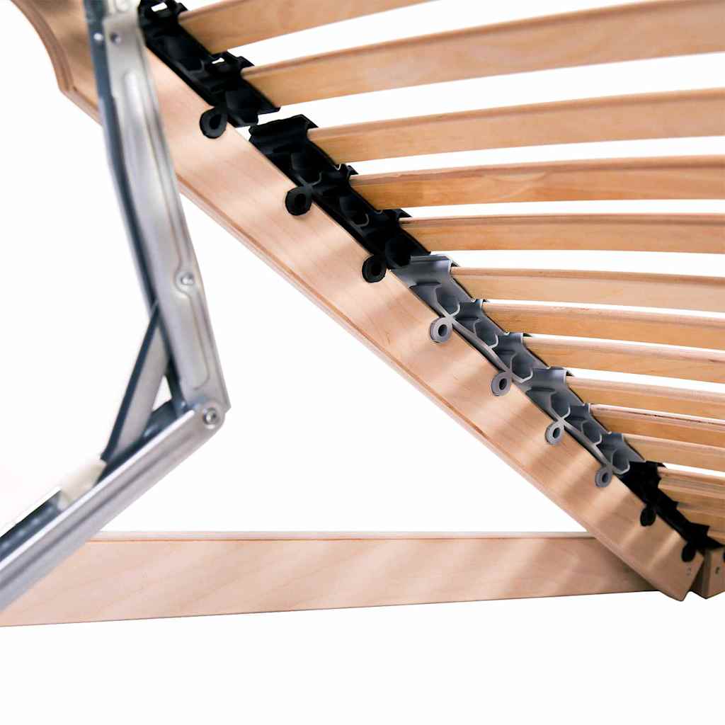 Slatted Bed Base Brown 90 x 190 cm Solid beech wood