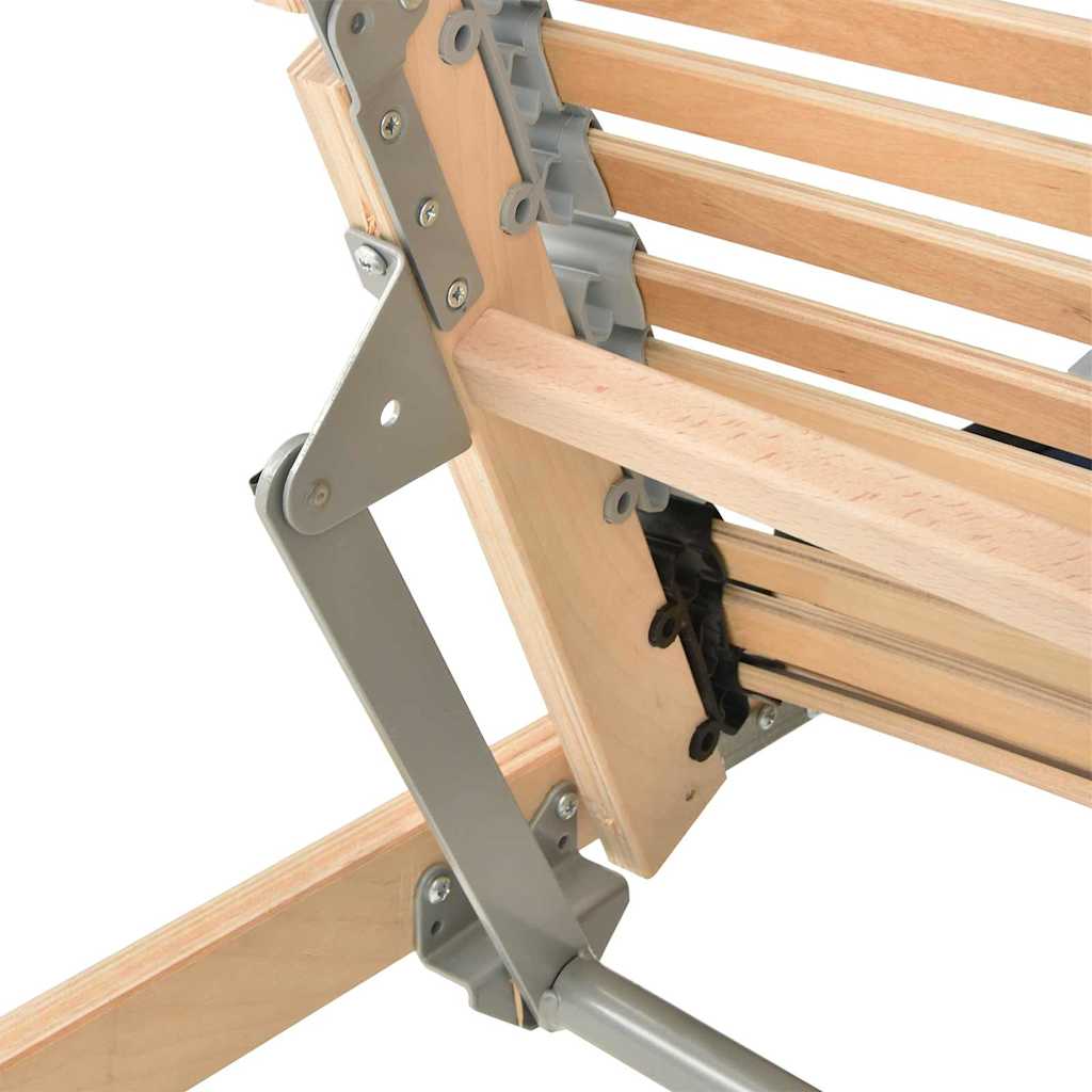 Slatted Bed Base Brown 90 x 190 cm Solid beech wood