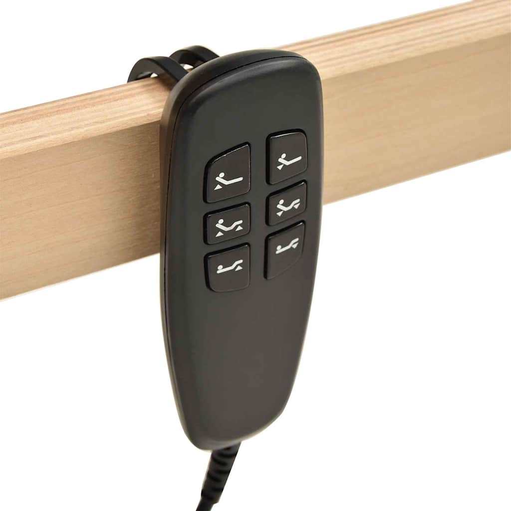 Slatted Bed Base Brown 90 x 190 cm Solid beech wood