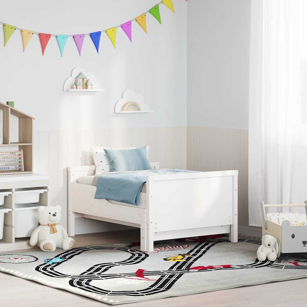 Extendable Bed Frame for Kids Other White 80 x 130 / 165 / 200 cm