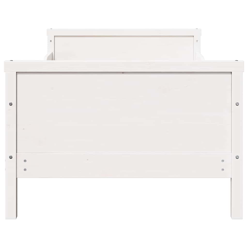 Extendable Bed Frame for Kids Other White 80 x 130 / 165 / 200 cm