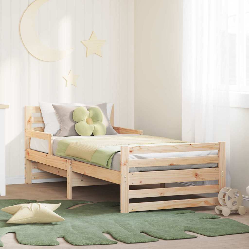 Extendable Bed Frame for Kids Other Brown 80 x 130 / 165 / 200 cm