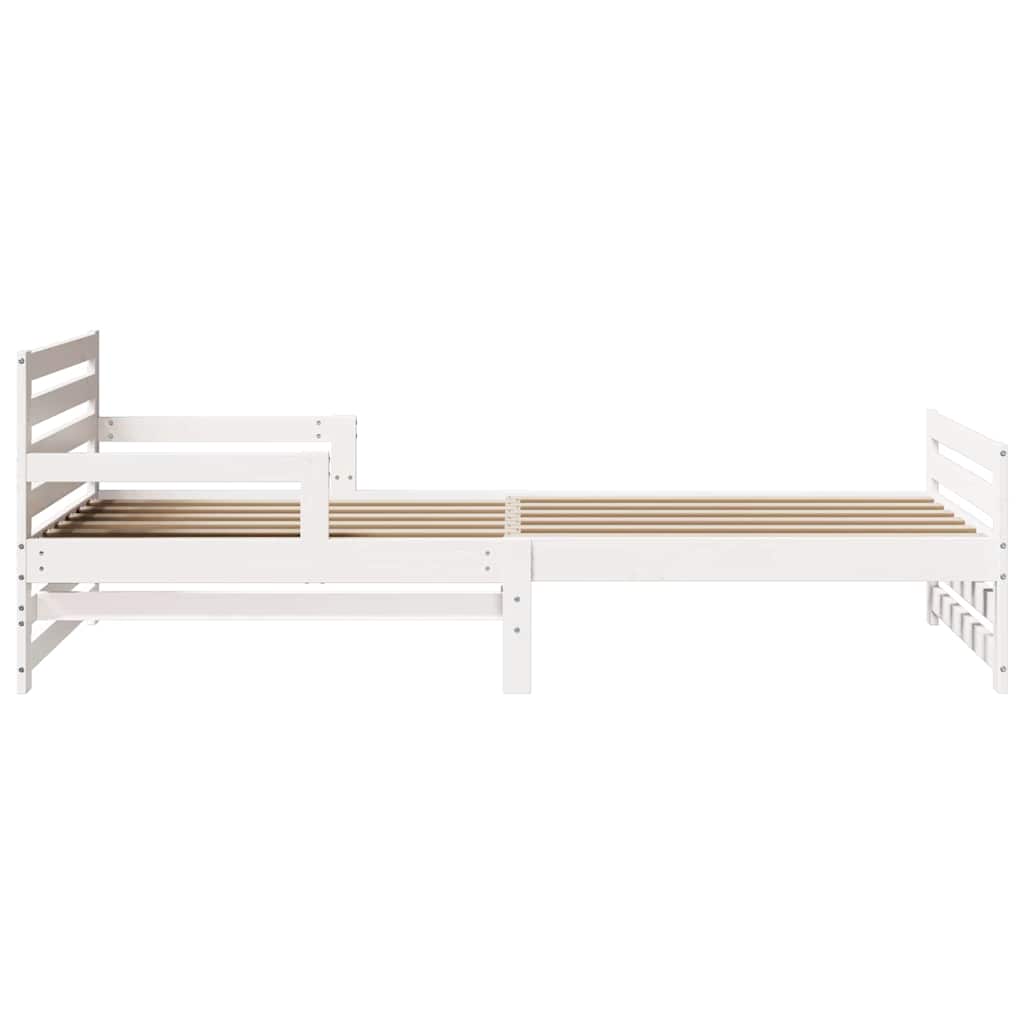 Extendable Bed Frame for Kids Other White 80 x 130 / 165 / 200 cm
