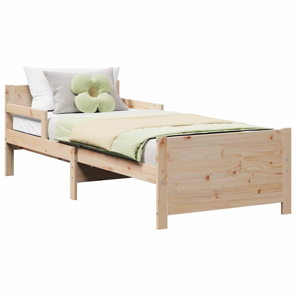 Extendable Bed Frame for Kids Other Brown 80 x 130 / 165 / 200 cm
