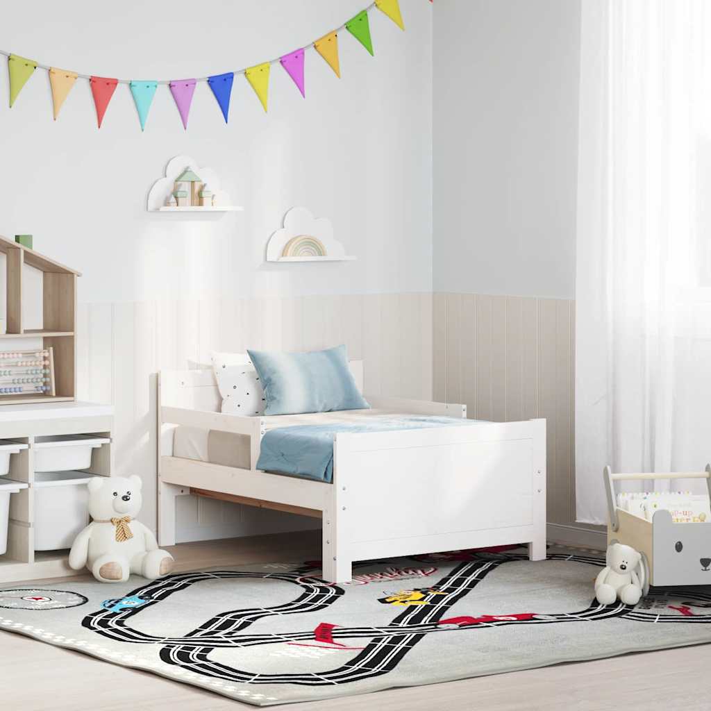 Extendable Bed Frame for Kids Other White 80 x 130 / 165 / 200 cm