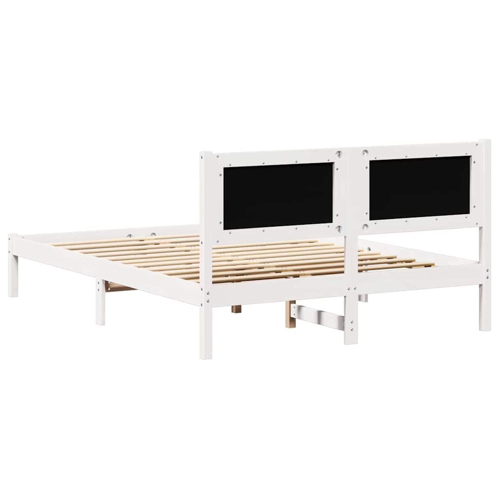 Bed Frame with Headboard Light Grey 140 x 200 cm Fabric