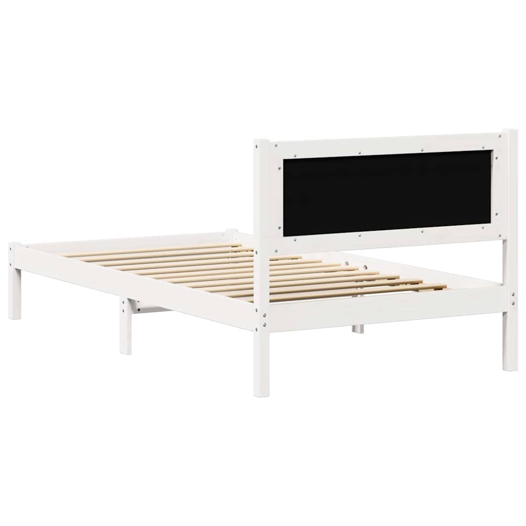 Bed Frame with Headboard Light Grey 100 x 200 cm Fabric