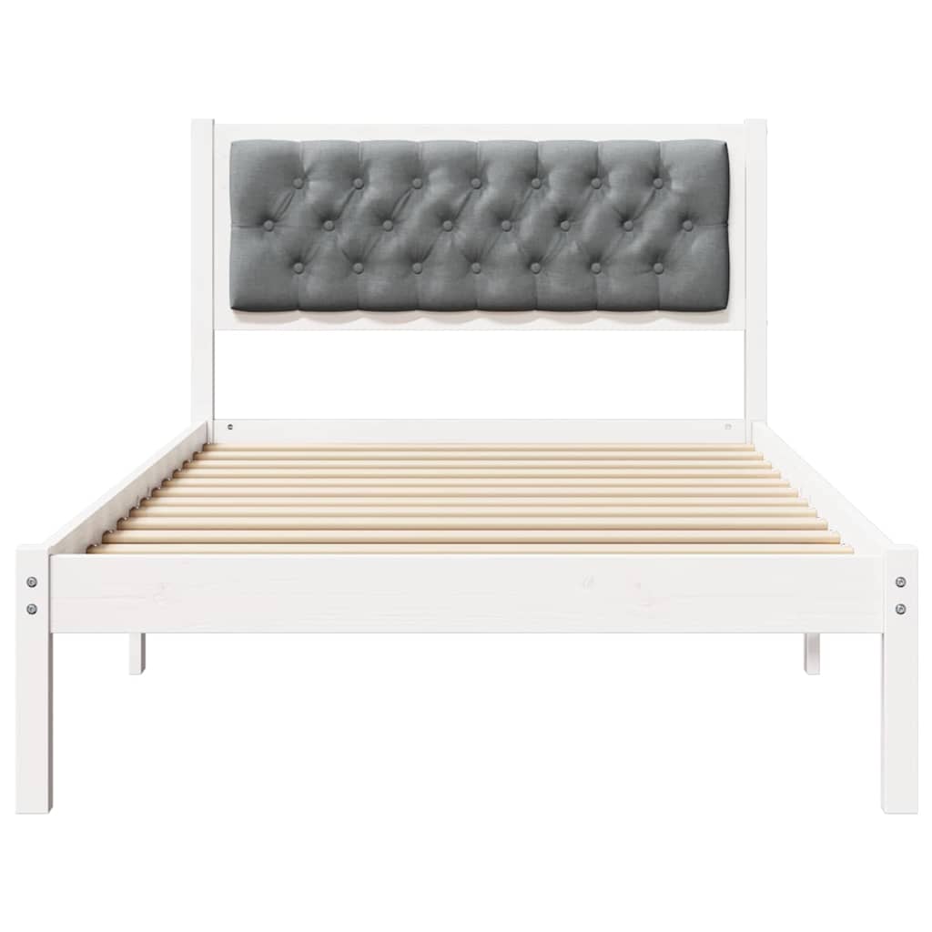 Bed Frame with Headboard Light Grey 100 x 200 cm Fabric