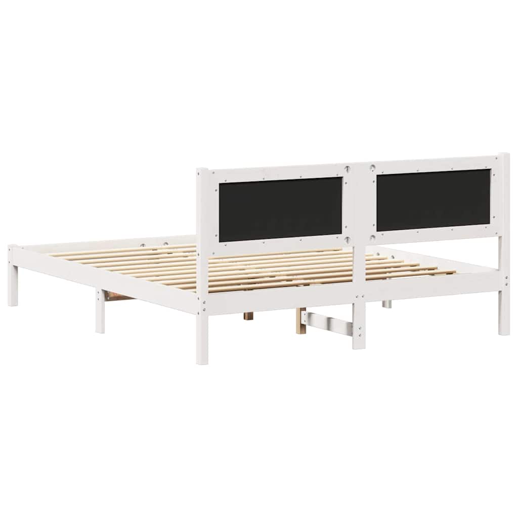 Bed Frame with Upholstered Headboard Light Grey 160 x 200 cm
