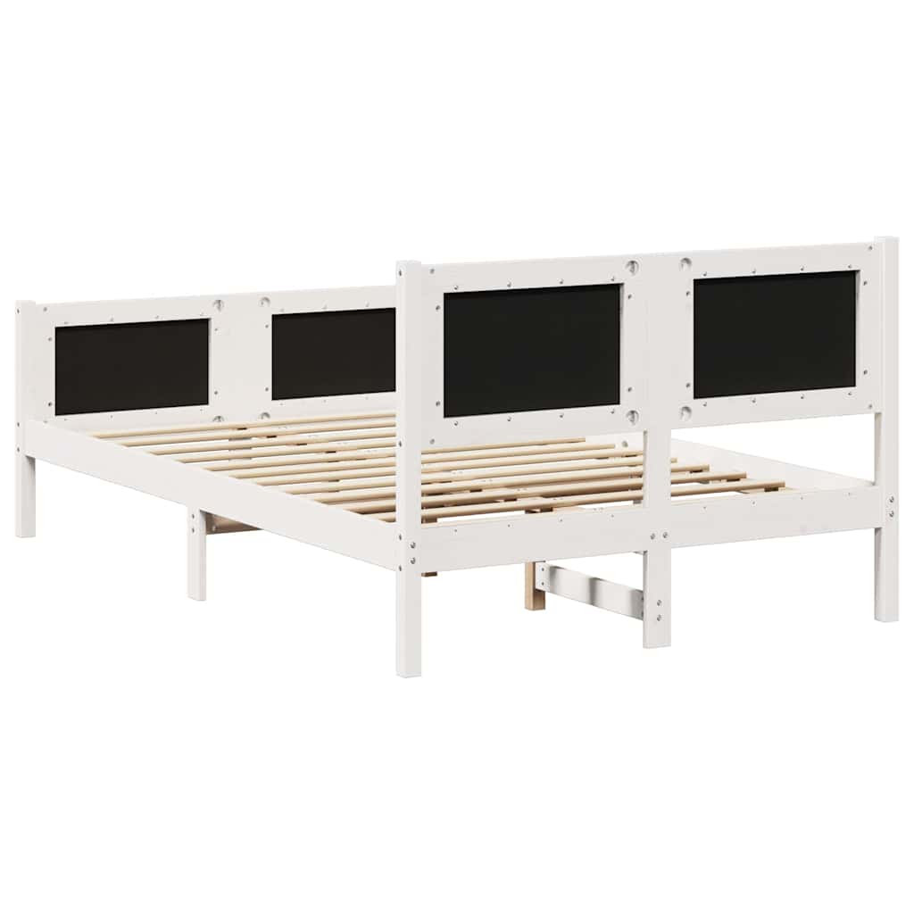 Bed Frame with Headboard Light Grey 120 x 190 cm Fabric