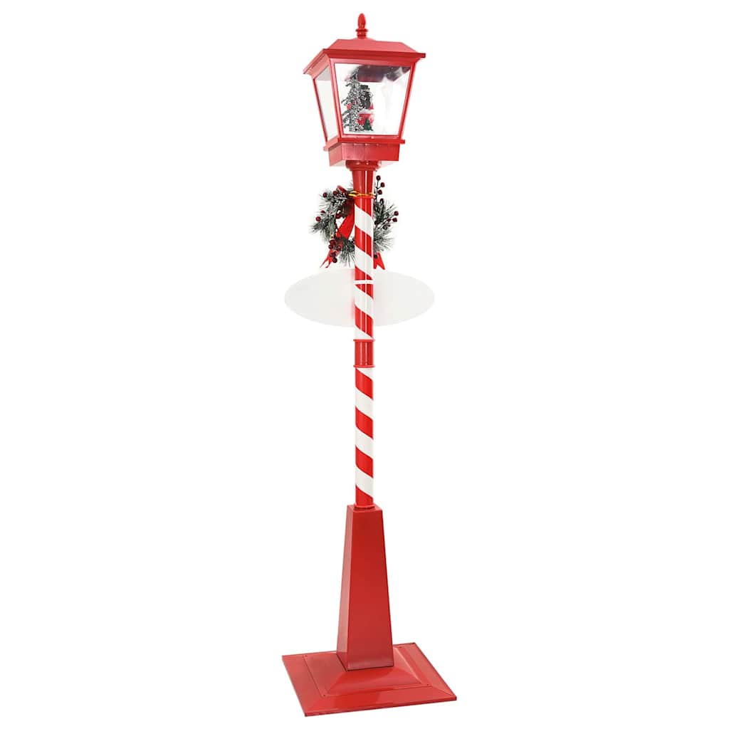 Chirstmas Street Lamp with Lantern Red 40.5x40.5x180cm Plastic