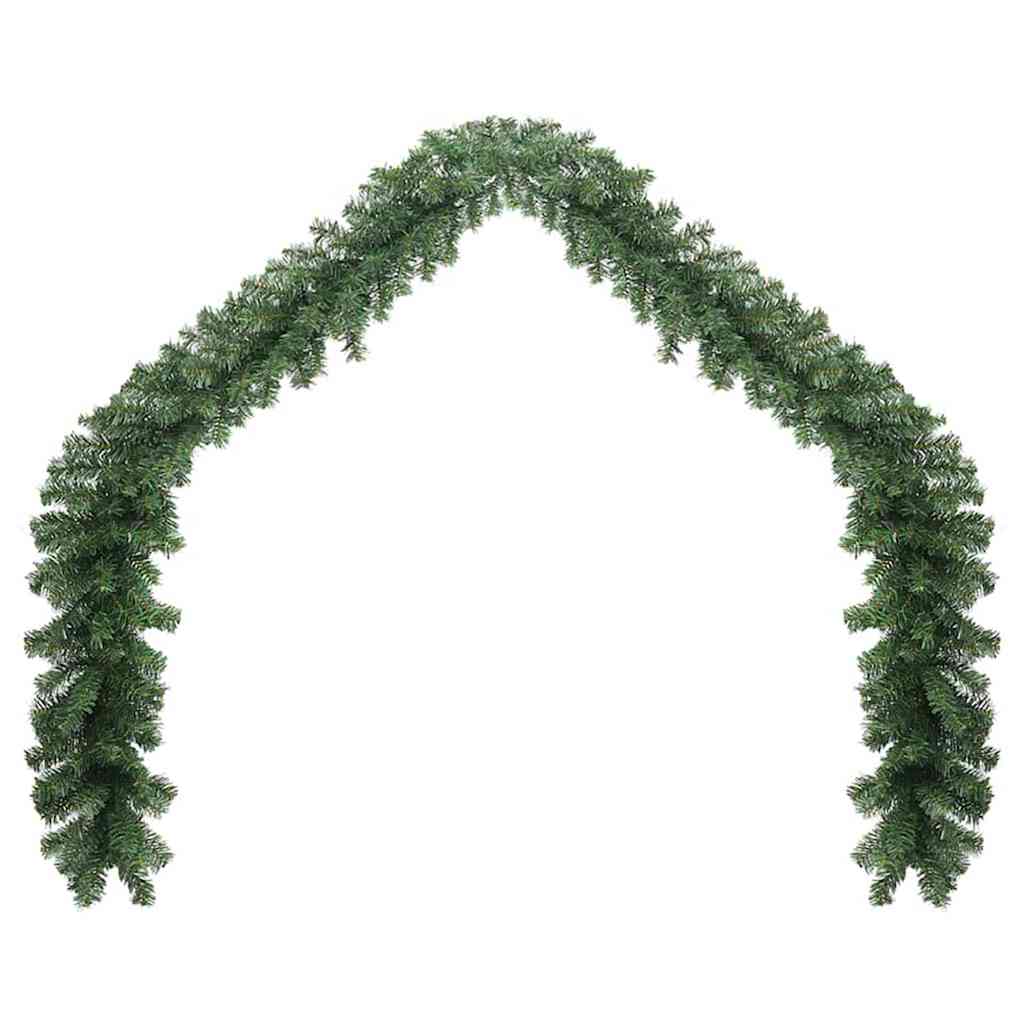 Christmas Garland 2 pcs Green 20 m PVC