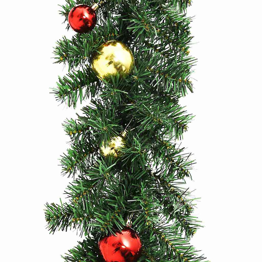 Christmas Garland with 600 LEDs 2 pcs Green PVC