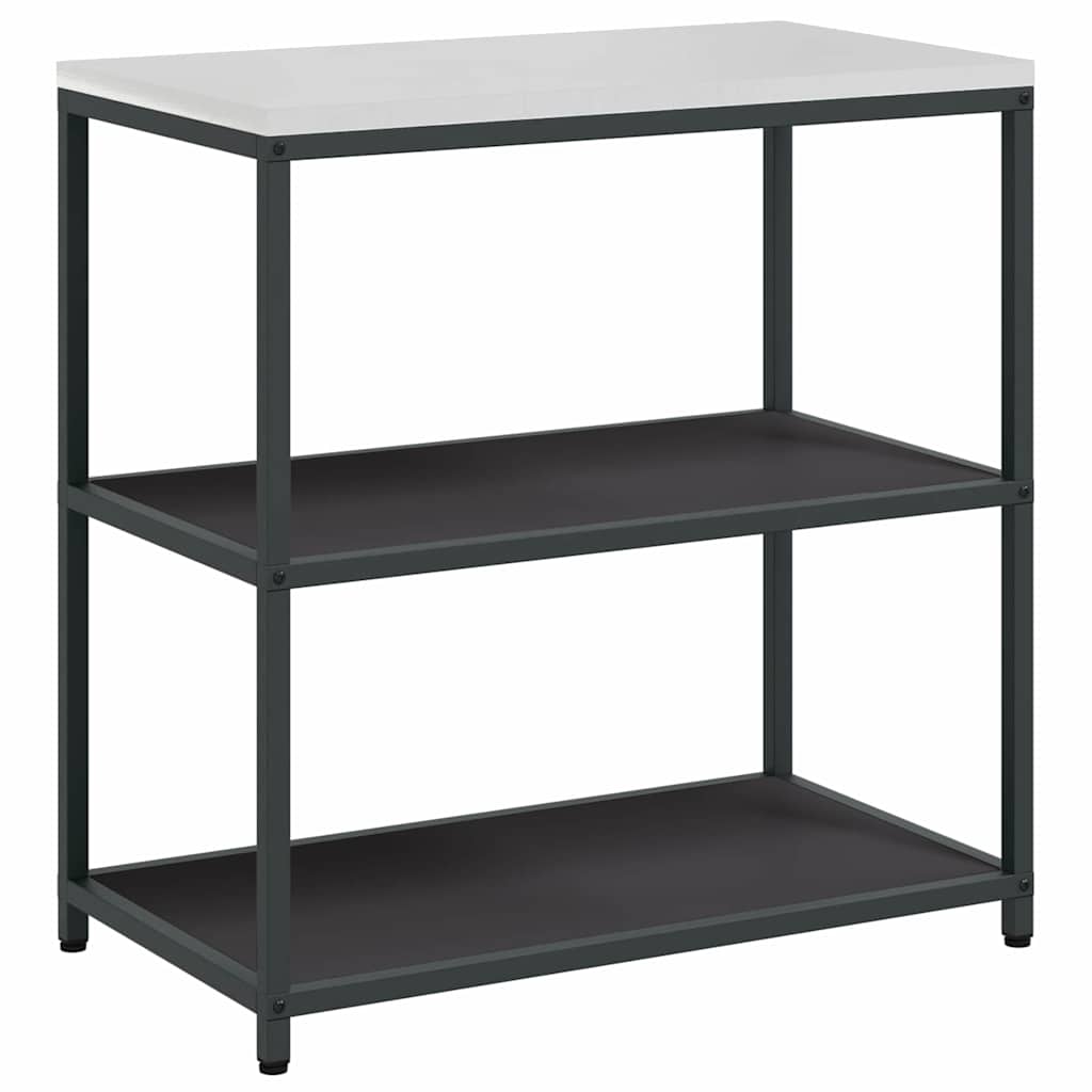 Kitchen Storage Set with Shelf 2 pcs Black 180 x 50 x 92 cm