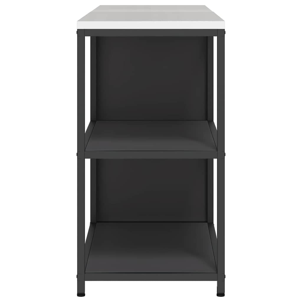 Kitchen Storage Set with Shelf 2 pcs Black 180 x 50 x 92 cm