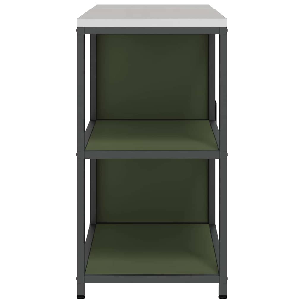 Kitchen Storage Set 2 pcs Olive Green Cold-rolled steel