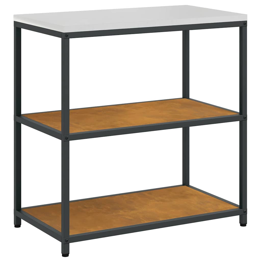 Kitchen Storage Set with Shelf 3 pcs Rusty 240 x 50 x 92 cm