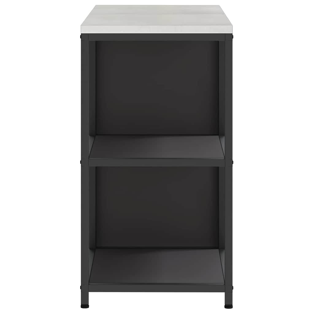 Kitchen Storage Set with Shelf 2 pcs Black 150 x 50 x 92 cm