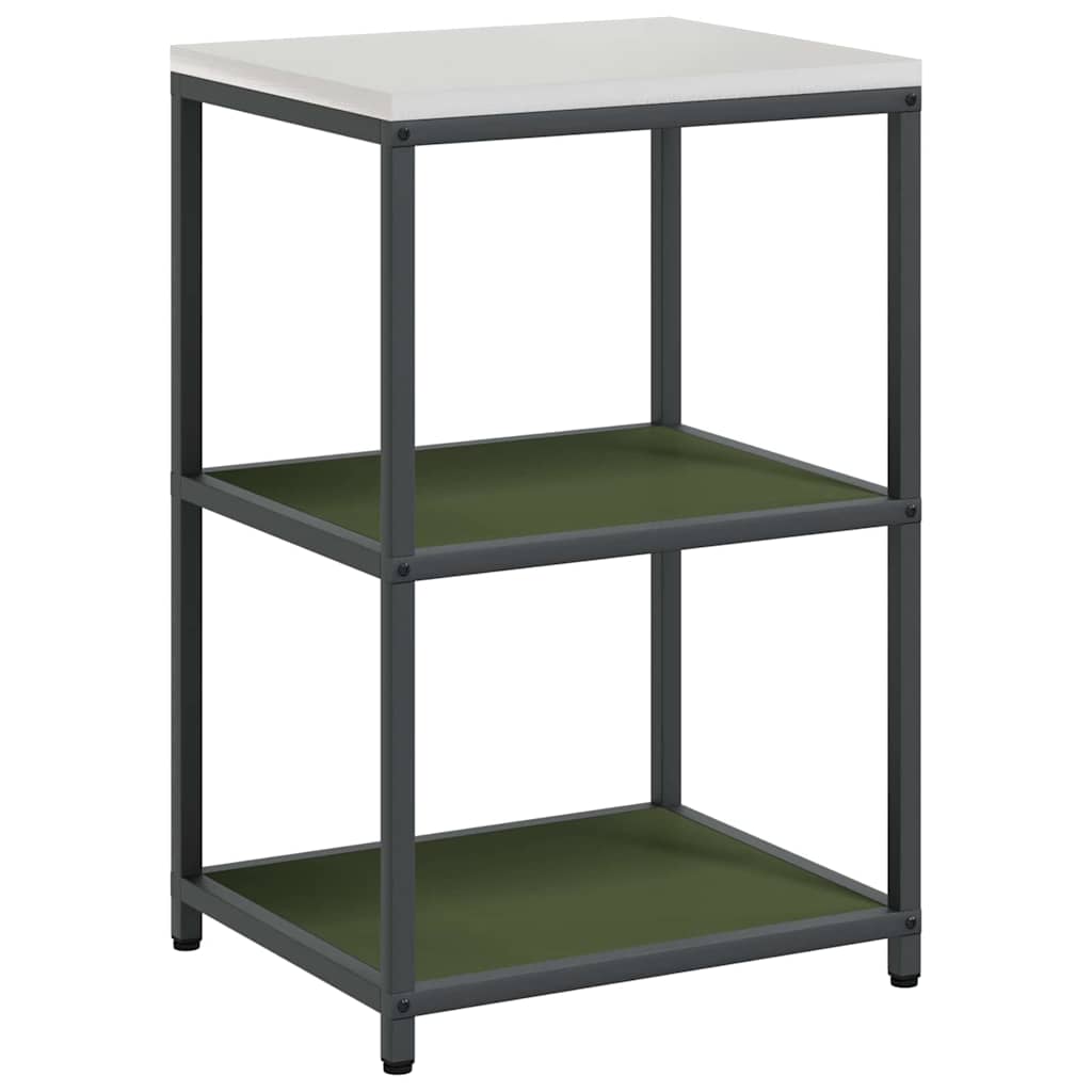 Kitchen Storage Set 2 pcs Olive Green Cold-rolled steel