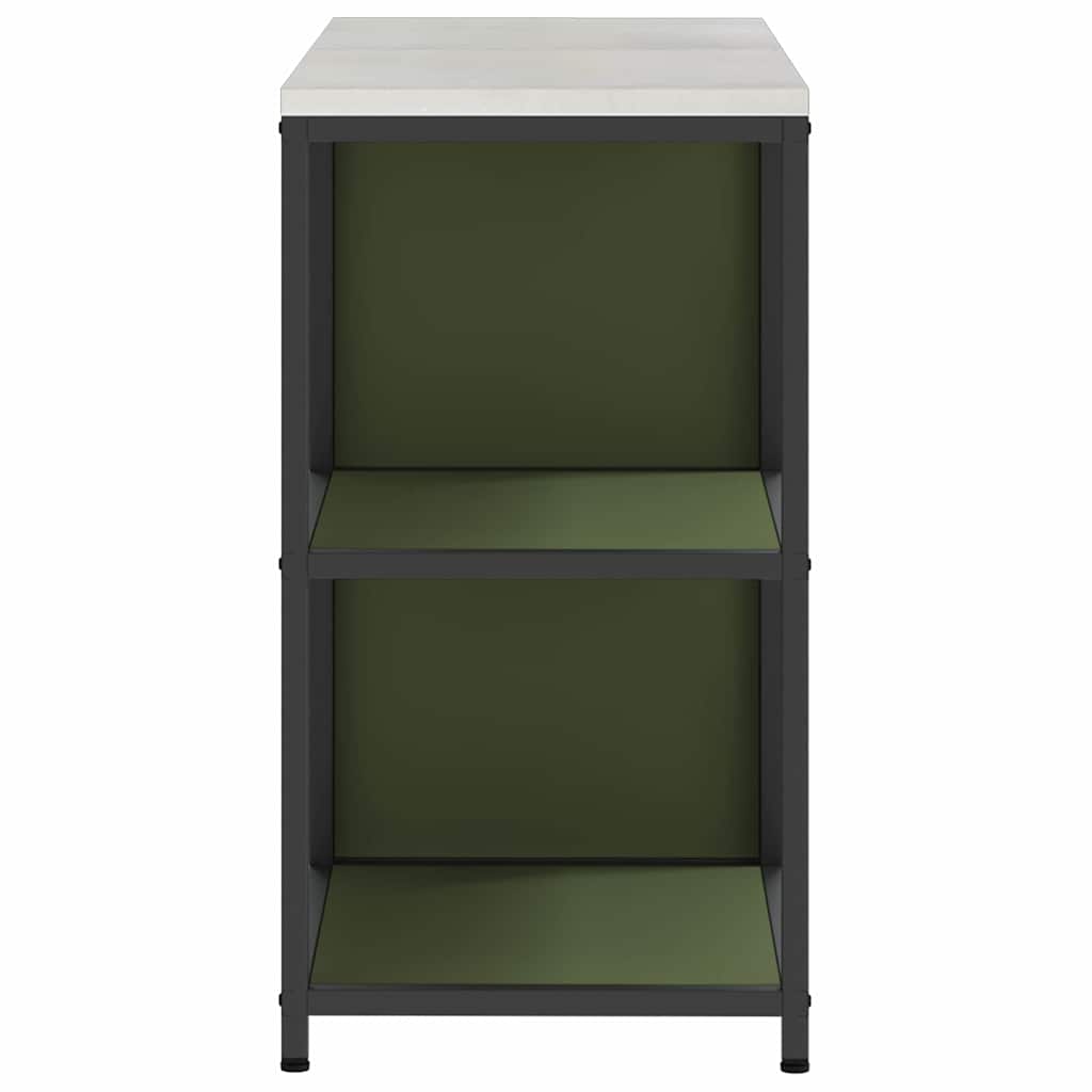 Kitchen Storage Set 2 pcs Olive Green Cold-rolled steel