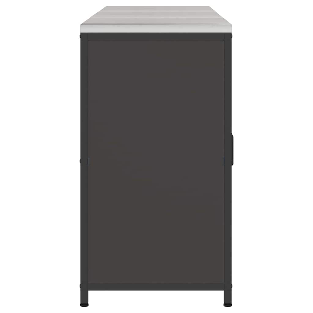 Kitchen Storage Set with Shelf 3 pcs Black 180 x 50 x 92 cm