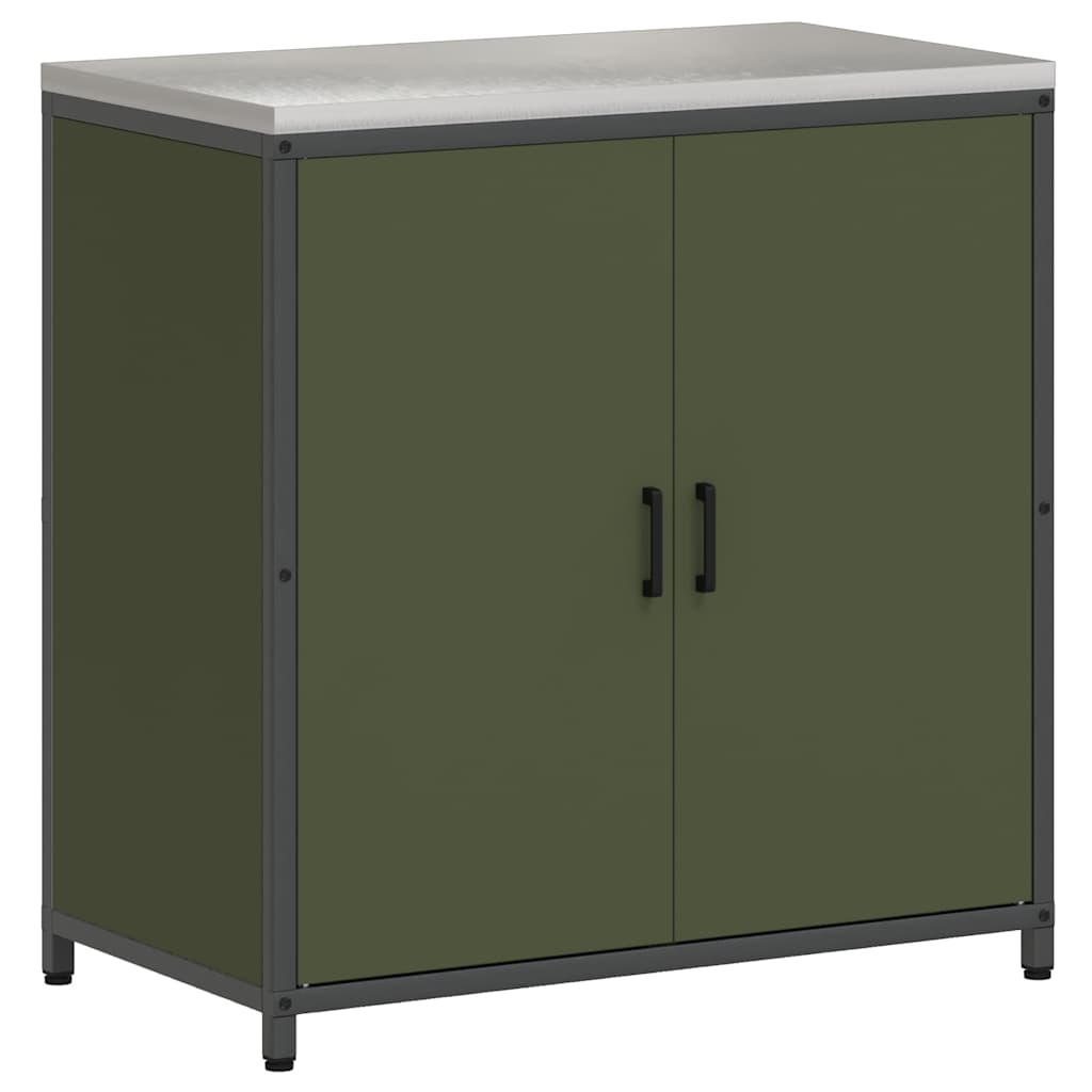 Kitchen Storage Set Other 3 pcs Olive Green 210 x 50 x 92 cm