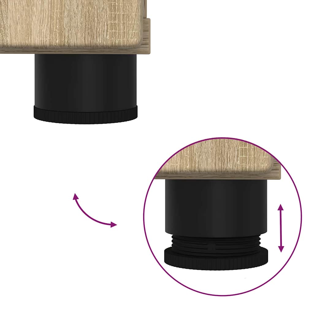 Bathroom Furniture Set 2 pcs Sonoma oak 76.5 x 35 x 64 cm