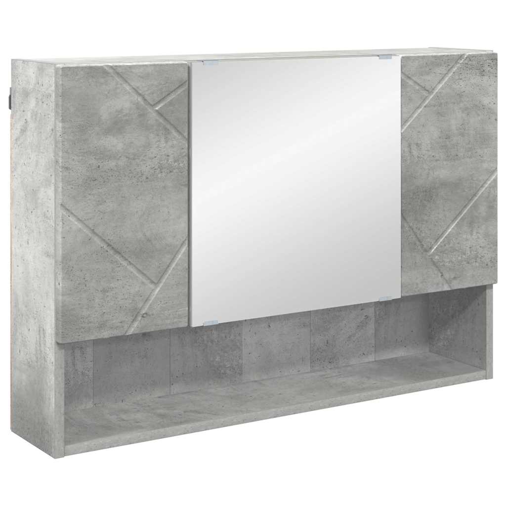Bathroom Furniture Set 2 pcs Concrete grey 76.5 x 35 x 64 cm