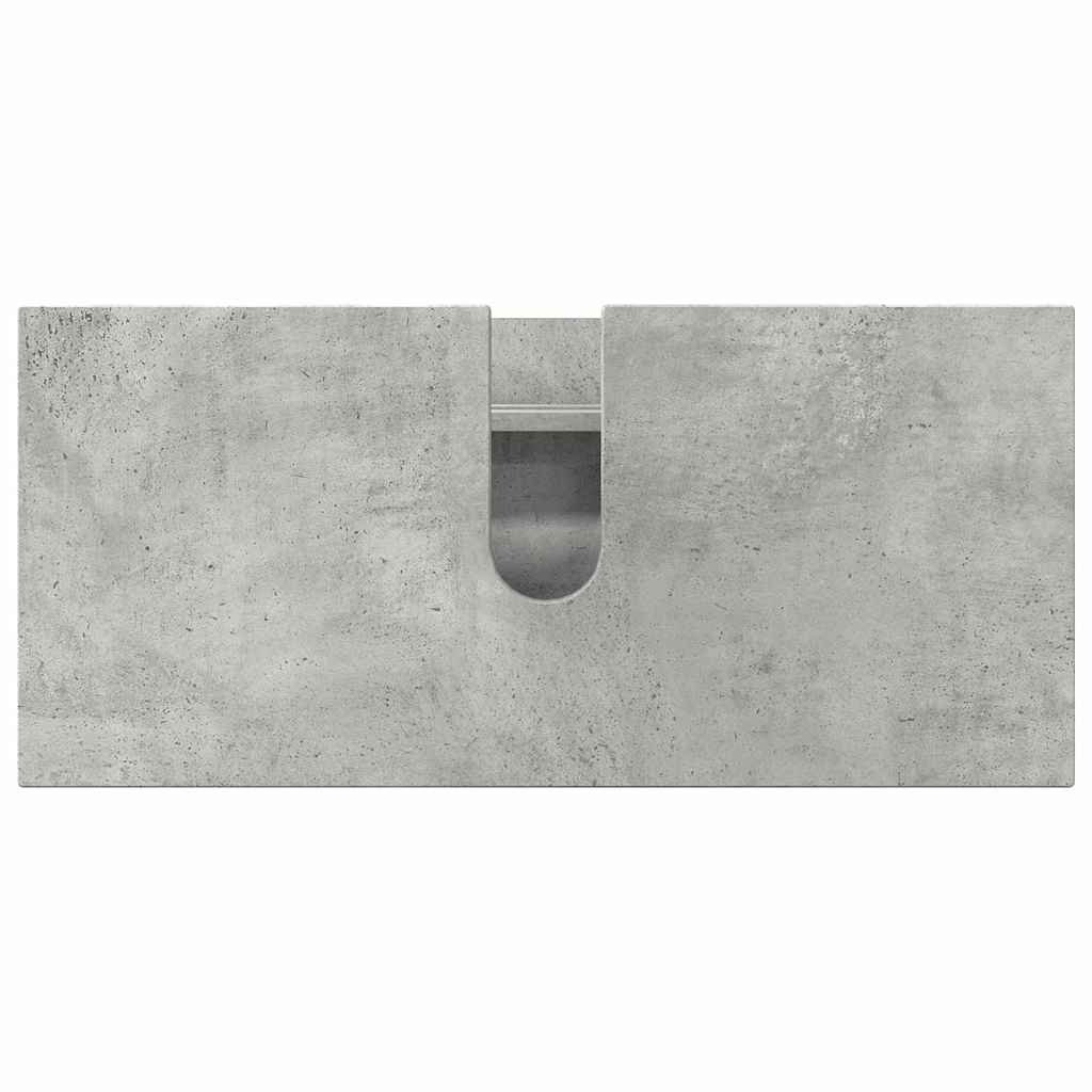 Bathroom Furniture Set 2 pcs Concrete grey 76.5 x 35 x 64 cm
