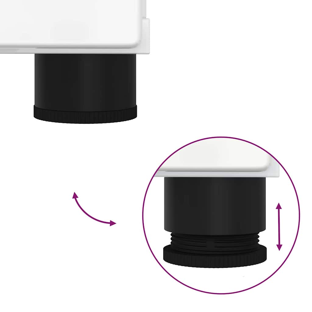 Bathroom Furniture Set 2 pcs High gloss white 76.5 x 35 x 64 cm