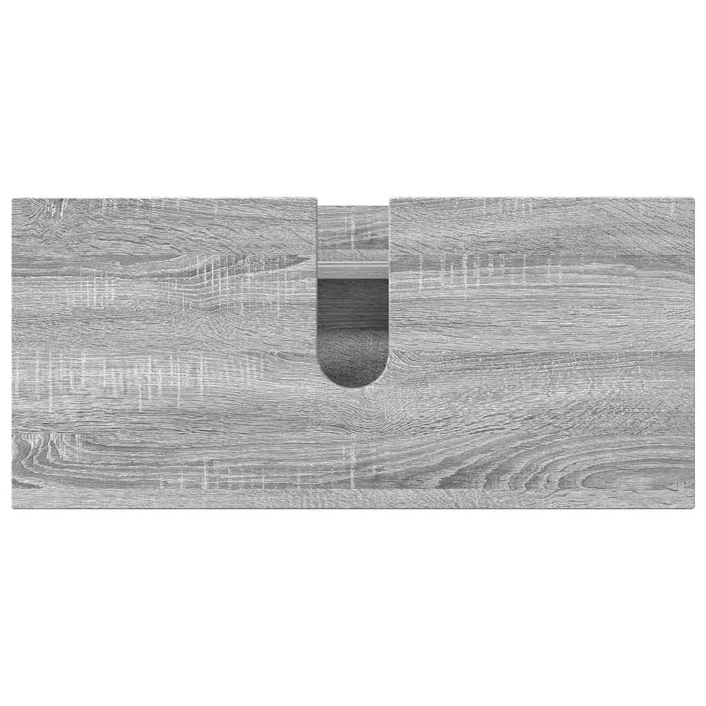 Bathroom Furniture Set 2 pcs Grey sonoma 76.5 x 35 x 64 cm