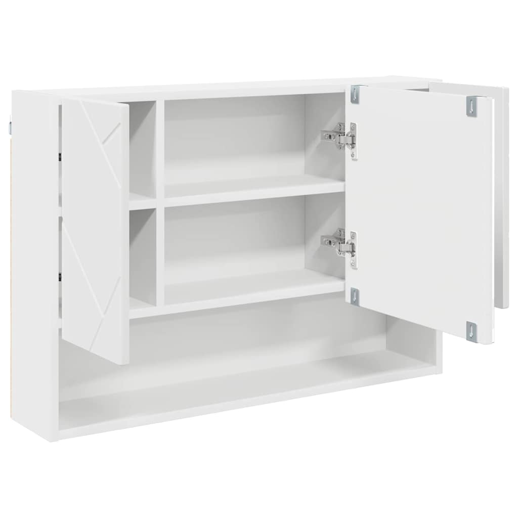 Bathroom Furniture Set with Shelf 3 pcs White 76.5 x 35 x 64 cm