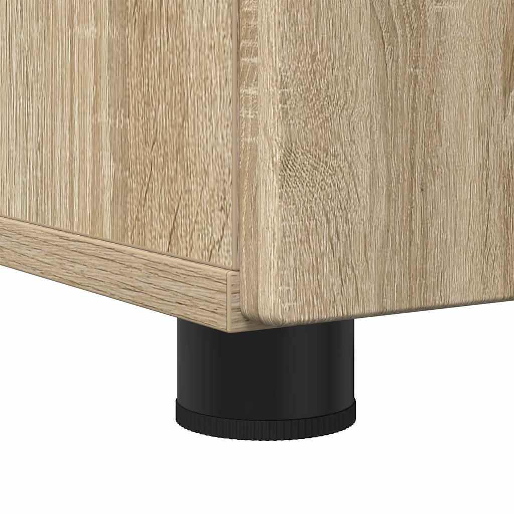 Bathroom Furniture Set 3 pcs Sonoma oak 76.5 x 35 x 64 cm