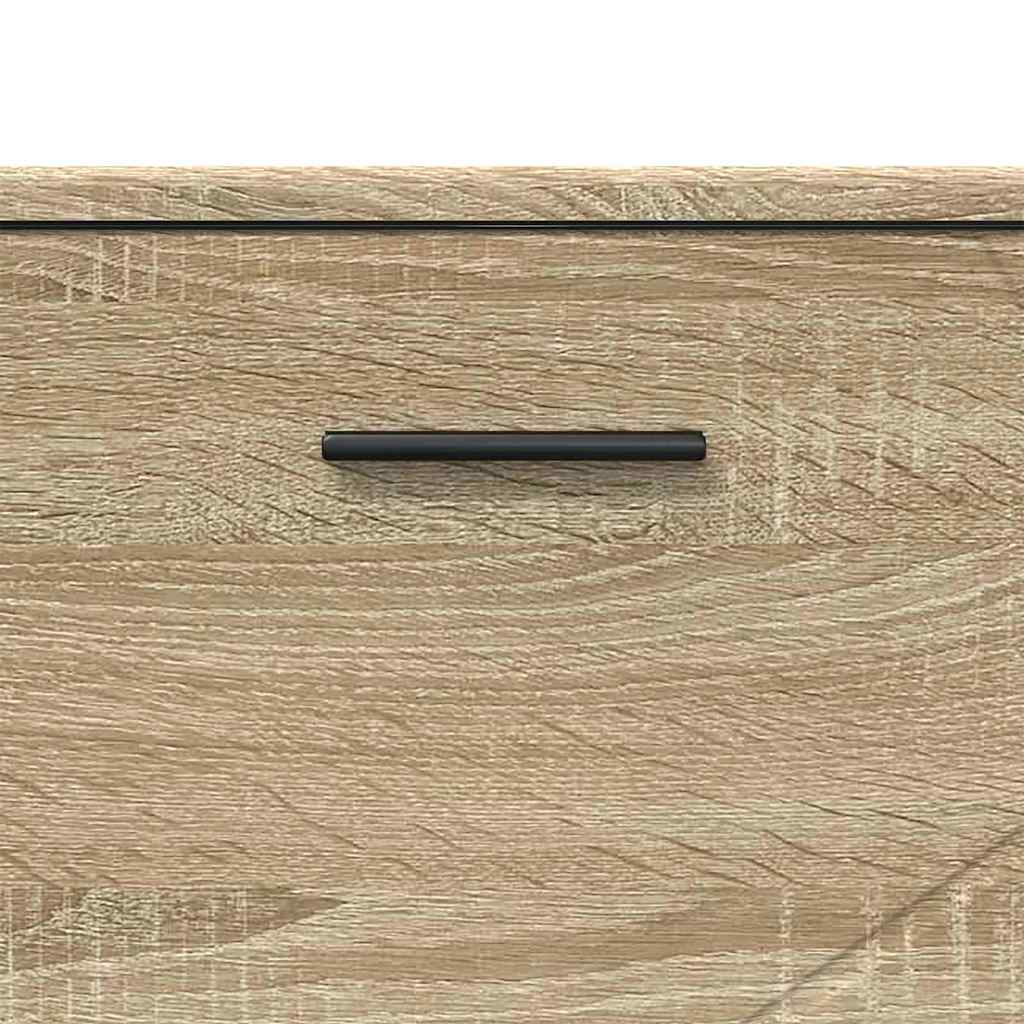 Bathroom Furniture Set 3 pcs Sonoma oak 76.5 x 35 x 64 cm